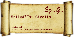 Szilvási Gizella névjegykártya